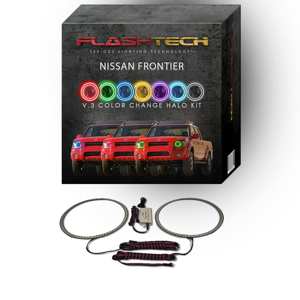 Nissan Frontier V.3 Fusion Color Change LED Halo Headlight Kit 2001-2004