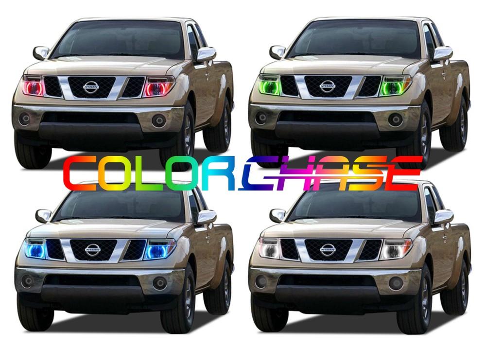 Nissan Frontier ColorChase LED Halo Headlight Kit 2005-2008