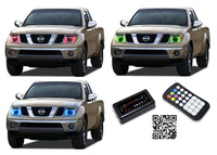 Nissan Frontier V.3 Fusion Color Change LED Halo Headlight Kit 2005-2008