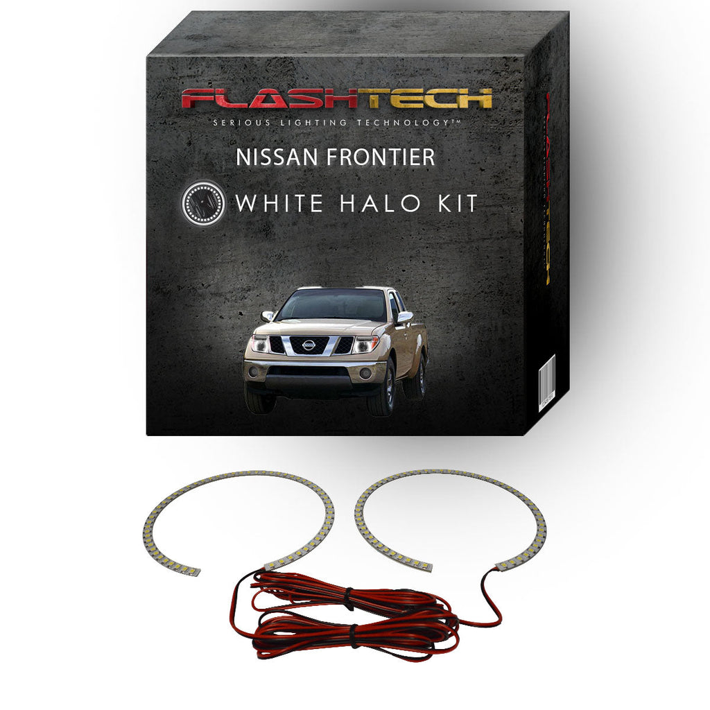 Nissan Frontier White LED Halo Headlight Kit 2005-2008