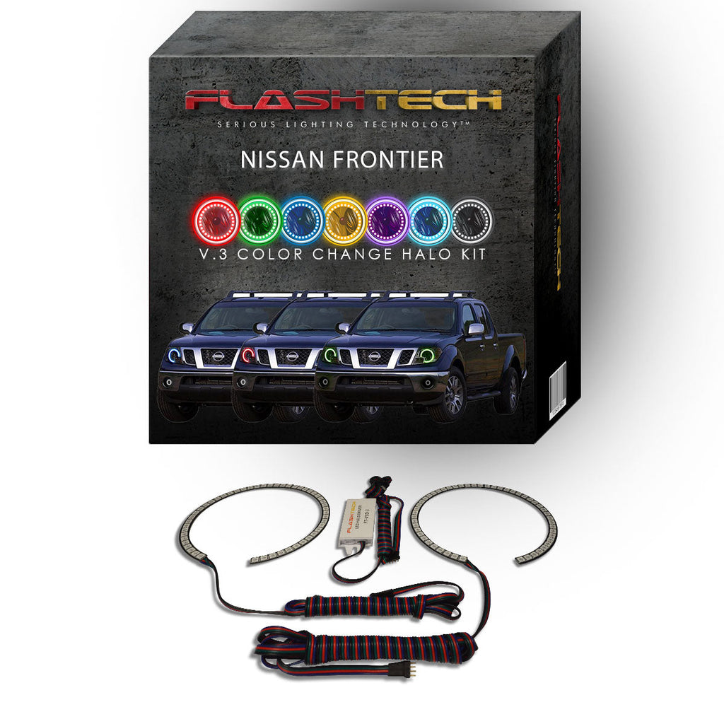 Nissan Frontier V.3 Fusion Color Change LED Halo Headlight Kit 2009-2019