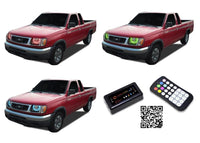 Nissan Frontier V.3 Fusion Color Change LED Halo Headlight Kit 1998-2000