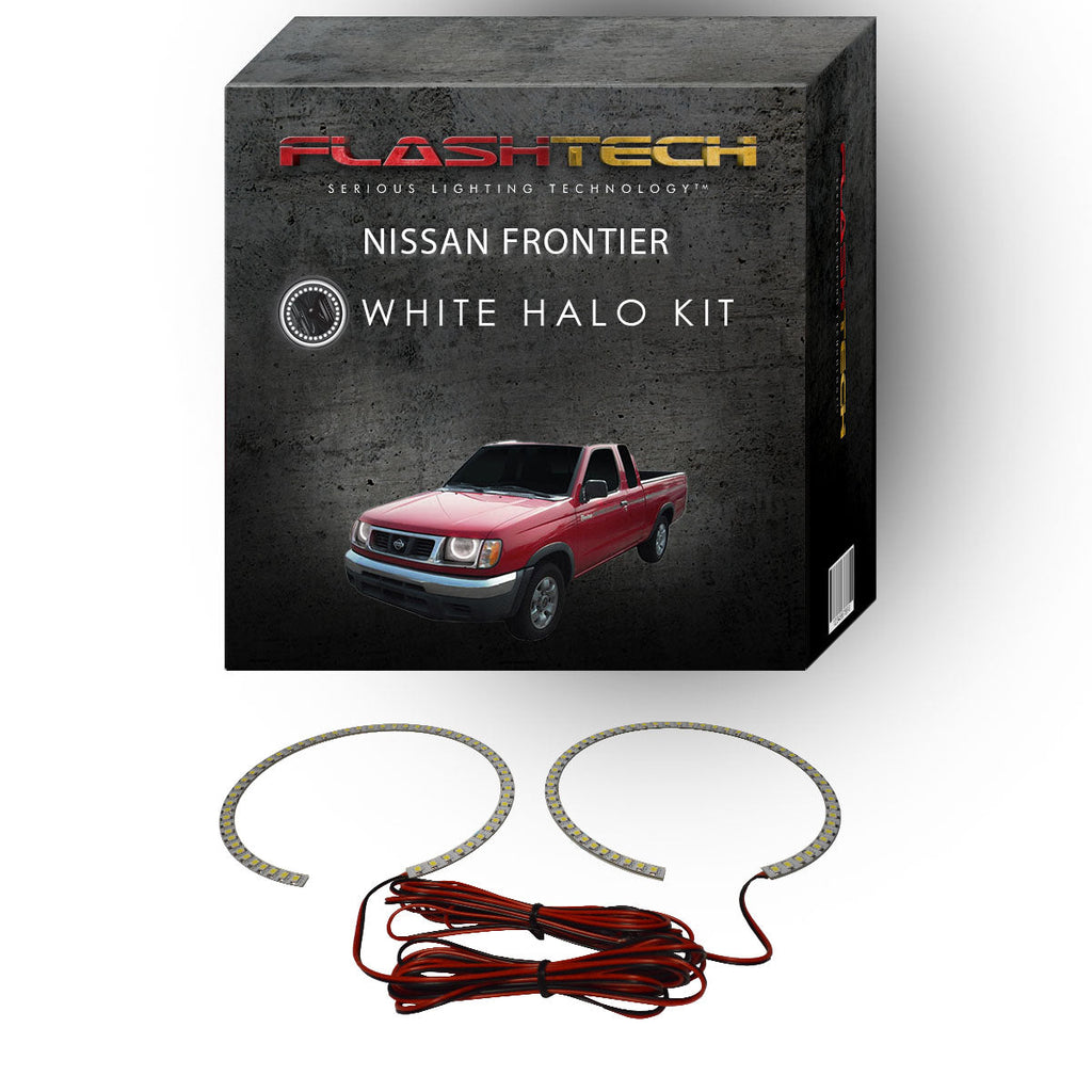 Nissan Frontier White LED Halo Headlight Kit 1998-2000