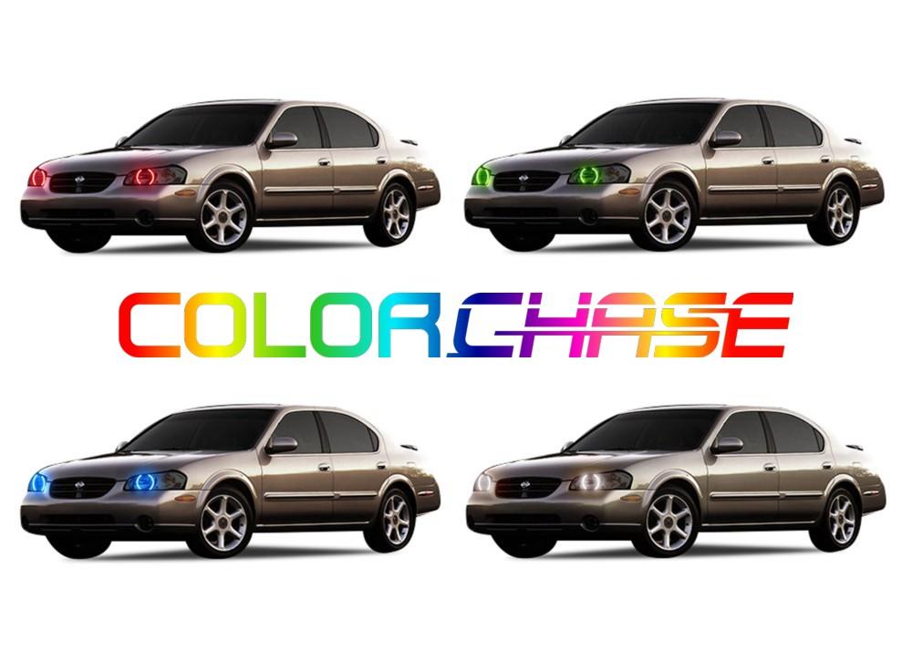 Nissan Maxima ColorChase LED Halo Headlight Kit 2000-2001