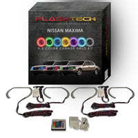 Nissan Maxima V.3 Fusion Color Change LED Halo Headlight Kit 2000-2001