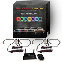 Nissan Maxima V.3 Fusion Color Change LED Halo Headlight Kit 2000-2001