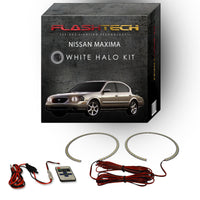 Nissan Maxima White LED Halo Headlight Kit 2000-2001