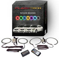 Nissan Maxima V.3 Fusion Color Change LED Halo Headlight Kit 2007-2008