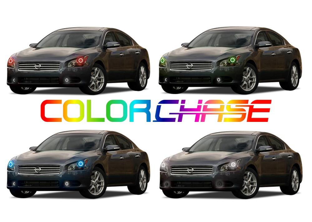 Nissan Maxima ColorChase LED Halo Headlight Kit 2009-2014