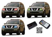 Nissan Pathfinder V.3 Fusion Color Change LED Halo Headlight Kit 2005-2012