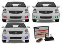 Nissan Sentra V.3 Fusion Color Change LED Halo Fog Light Kit 2007-2011
