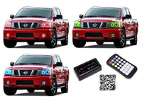Nissan Titan V.3 Fusion Color Change LED Halo Headlight Kit 2004-2015