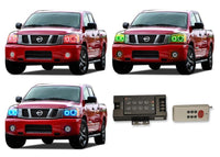 Nissan Titan V.3 Fusion Color Change LED Halo Headlight Kit 2004-2015