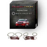 Nissan Titan White LED Halo Headlight Kit 2004-2015