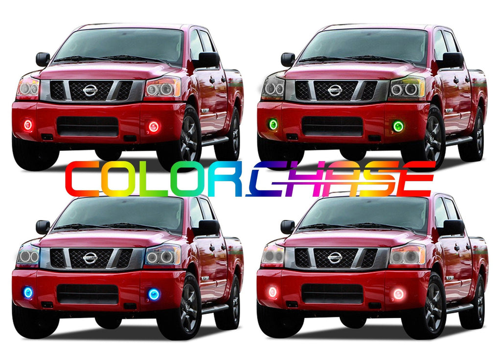 Nissan Titan ColorChase LED Halo Fog Light Kit 2004-2015