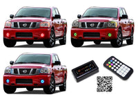Nissan Titan V.3 Fusion Color Change LED Halo Fog Light Kit 2004-2015