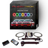 Nissan Titan V.3 Fusion Color Change LED Halo Fog Light Kit 2004-2015