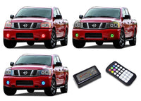 Nissan Titan V.3 Fusion Color Change LED Halo Fog Light Kit 2004-2015