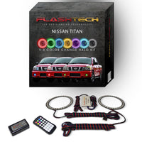 Nissan Titan V.3 Fusion Color Change LED Halo Fog Light Kit 2004-2015