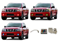 Nissan Titan V.3 Fusion Color Change LED Halo Fog Light Kit 2004-2015