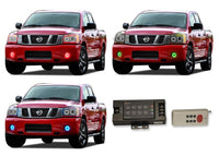 Nissan Titan V.3 Fusion Color Change LED Halo Fog Light Kit 2004-2015