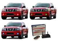 Nissan Titan V.3 Fusion Color Change LED Halo Fog Light Kit 2004-2015