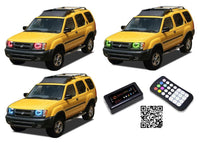 Nissan X-Terra V.3 Fusion Color Change LED Halo Headlight Kit 2000-2001