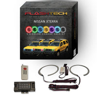 Nissan X-Terra V.3 Fusion Color Change LED Halo Headlight Kit 2000-2001
