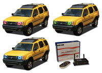 Nissan X-Terra V.3 Fusion Color Change LED Halo Headlight Kit 2000-2001
