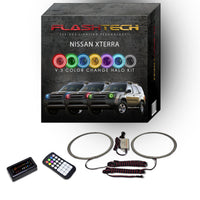 Nissan X-Terra V.3 Fusion Color Change LED Halo Headlight Kit 2002-2004