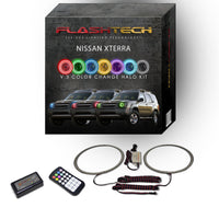 Nissan X-Terra V.3 Fusion Color Change LED Halo Headlight Kit 2002-2004