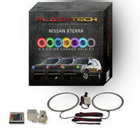 Nissan X-Terra V.3 Fusion Color Change LED Halo Headlight Kit 2002-2004
