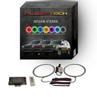 Nissan X-Terra V.3 Fusion Color Change LED Halo Headlight Kit 2002-2004