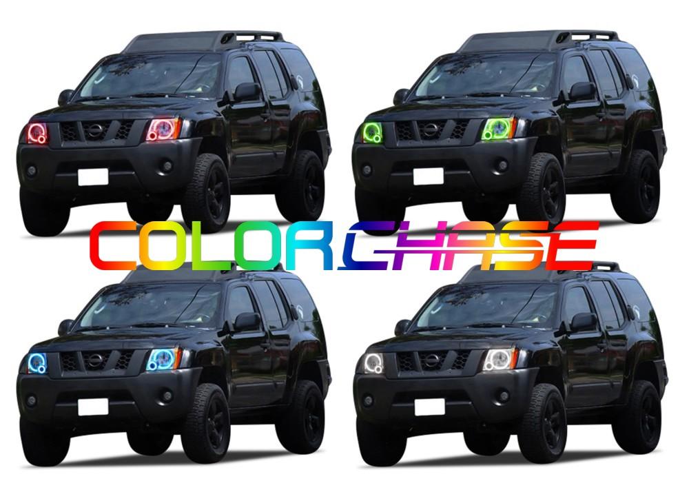 Nissan X-Terra ColorChase LED Halo Headlight Kit 2005-2015