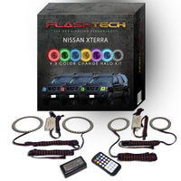 Nissan X-Terra V.3 Fusion Color Change LED Halo Headlight Kit 2005-2015