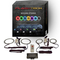 Nissan X-Terra V.3 Fusion Color Change LED Halo Headlight Kit 2005-2015