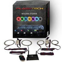 Nissan X-Terra V.3 Fusion Color Change LED Halo Headlight Kit 2005-2015
