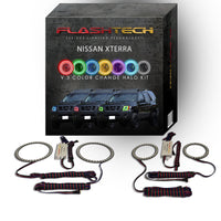 Nissan X-Terra V.3 Fusion Color Change LED Halo Headlight Kit 2005-2015