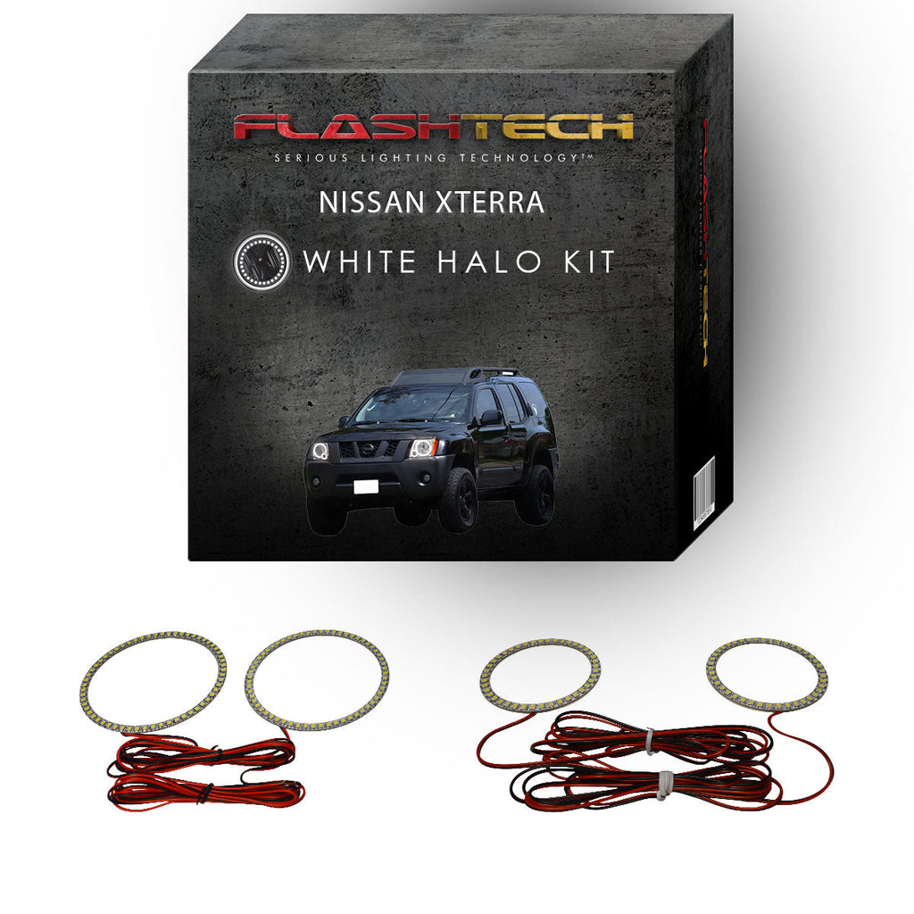 Nissan X-Terra White LED Halo Headlight Kit 2005-2015