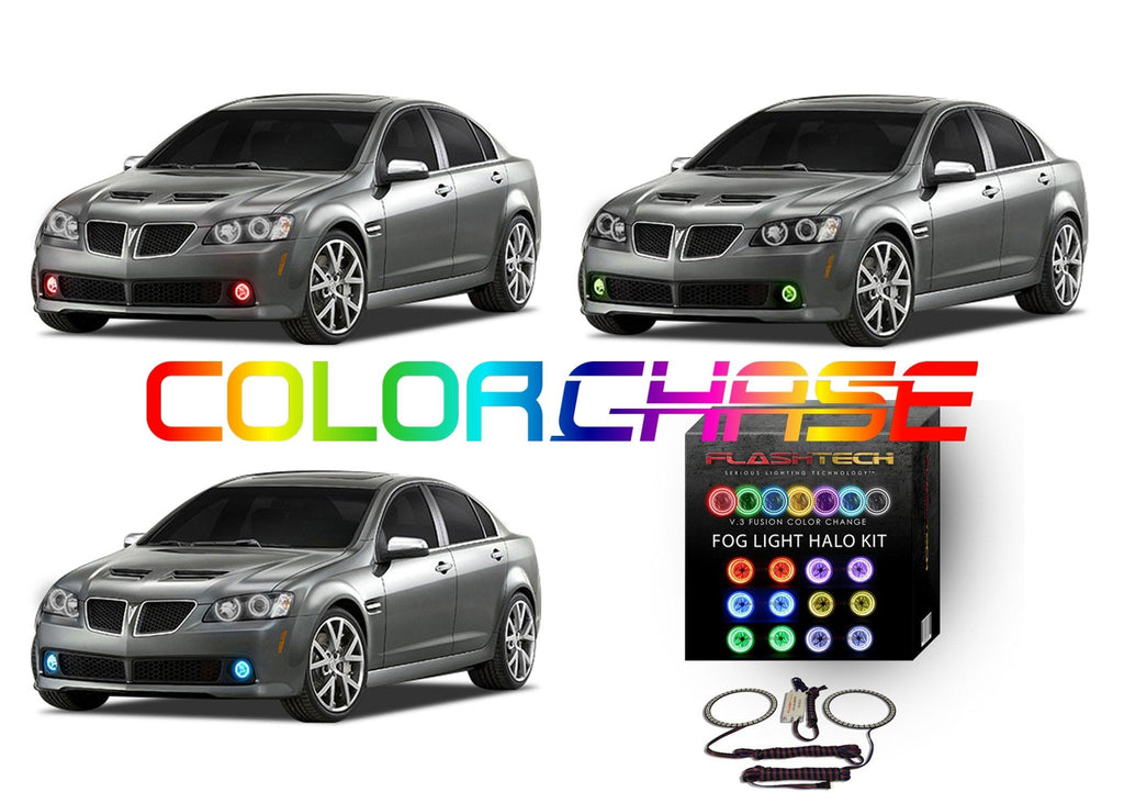 Pontiac G8 ColorChase LED Halo Fog Light Kit 2008-2009