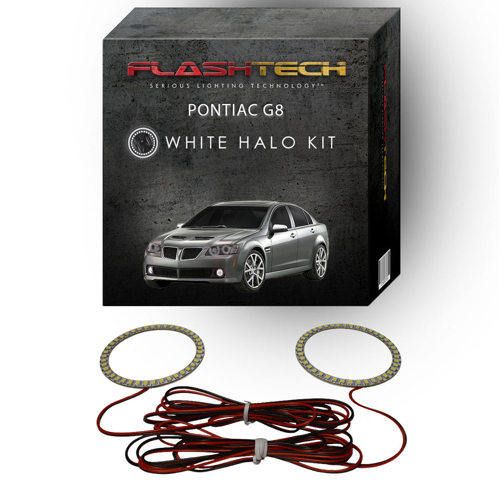 Pontiac G8 White LED Halo Fog Light Kit 2008-2009