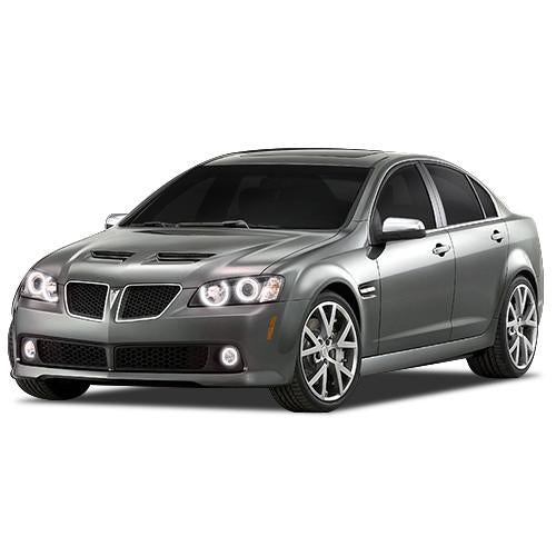 Pontiac G8 White Headlight & LED Halo Fog Light Kit 2008-2009