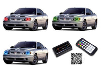 Pontiac Grand Am V.3 Fusion Color Change LED Halo Headlight Kit 1995-2005