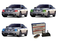Pontiac Grand Am V.3 Fusion Color Change LED Halo Headlight Kit 1995-2005