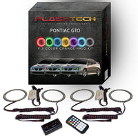 Pontiac GTO V.3 Fusion Color Change LED Halo Headlight Kit 2004-2006