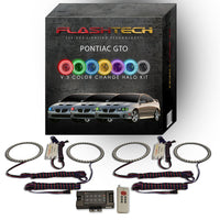 Pontiac GTO V.3 Fusion Color Change LED Halo Headlight Kit 2004-2006