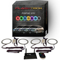 Pontiac GTO V.3 Fusion Color Change LED Halo Headlight Kit 2004-2006