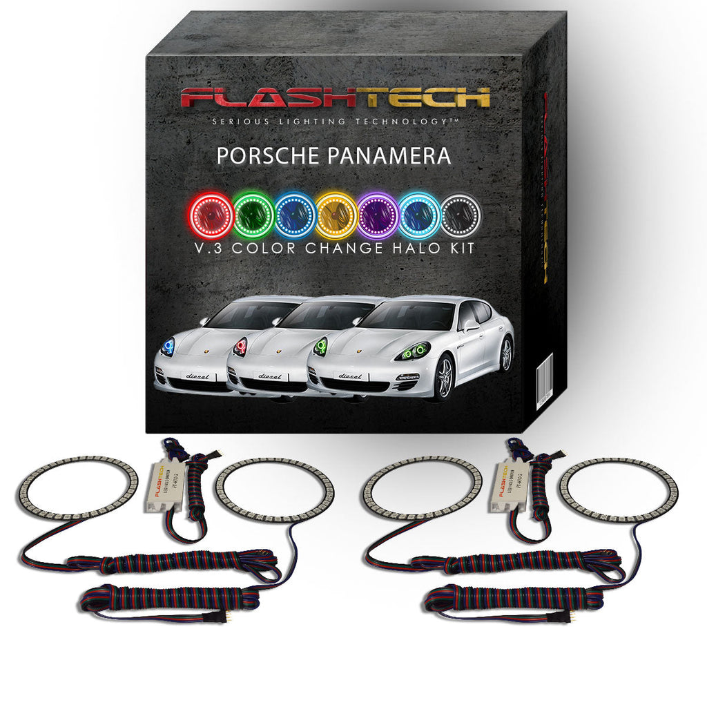 Porsche Panamera V.3 Fusion Color Change LED Halo Headlight Kit 2010-2013