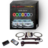Saab 9-3 V.3 Fusion Color Change LED Halo Headlight Kit 2003-2007