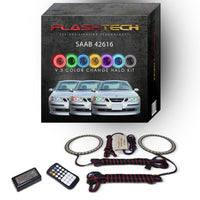 Saab 9-3 V.3 Fusion Color Change LED Halo Headlight Kit 2003-2007